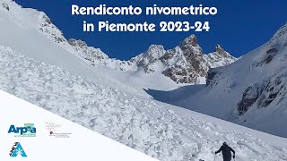 Rendiconto nivometrico in Piemonte 20232024 [upl. by Nnasus]