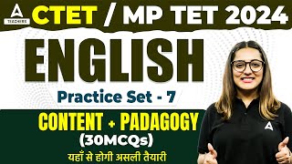 CTET English Paper 1 amp 2 Classes 2024  CTET English Practice Set  7 By Nidhi Arora [upl. by Yelsiap]