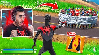 فورت نايت  اول تجربة لسلاح سبايدر مان الجديد 🔥😍 أخيراا رجعوه [upl. by Bihas]