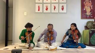 Violin Trio  Sankarabharanam Varnam [upl. by Trudnak]