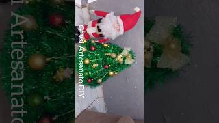 Como fazer árvore de natal com material reciclável árvore de natal de papelão decoração de natal [upl. by Eiwoh]