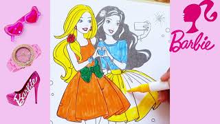 Coloring Gabbys Dollhouse Barbie amp True Magic Ink Coloring amp Activity Game Books Imagine InkNCS [upl. by Refinneg]