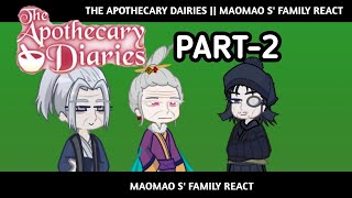 the apothecary diaries  maomao s family react  part2  infinity reactionsj [upl. by Nelrah]