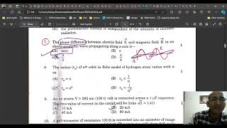 solution of board exam cbse class 12 physics 2024 [upl. by Jehovah]