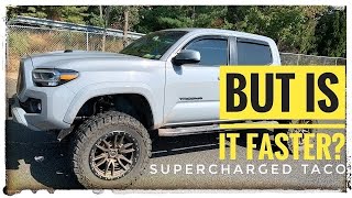 Supercharged Magnuson Toyota Tacoma but is it fast Lifted and Tuned [upl. by Khan]