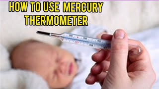 How To Check Body Temperature Fever At Home Using A Mercury  Glass Thermometer ।। [upl. by Ano602]