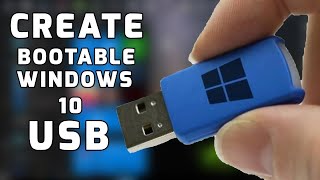 How to make bootable windows 10 USB Bootable USB windows 10 [upl. by Airdua888]