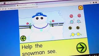 Starfall little snowman Christmas ￼￼￼￼game [upl. by Hauger]