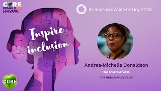 IWD 2024  AndreaMichelle Donaldson [upl. by Wycoff]