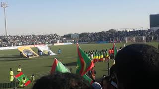 Hymne national de la Mauritanie avant le choc contre le Botswana [upl. by Anstus923]