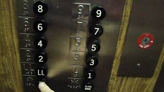 Old Otis traction elevator  The Genetti Hotel Williamsport PA [upl. by Harvey]