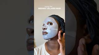 trying a collagen mask ✨🎀 collagen collagenmask glowingskin [upl. by Orbadiah696]