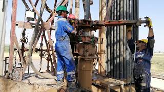 حفر الابار النفطية Oil Well Drilling [upl. by Naasah751]