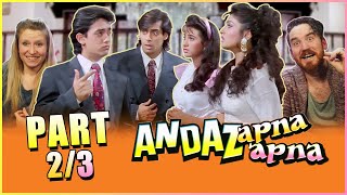 ANDAAZ APNA APNA MOVIE REACTION Part 23  Amir khan and Salman Khan [upl. by Baruch]