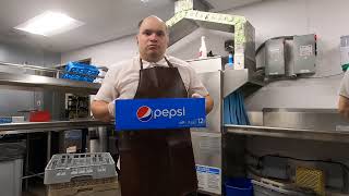 DISHWASHING NONSTOP WITH PEPSI POP SODA DRINKS 12 CANS THE DISHWASHER AKA 205 MINIMUM WAGE WORK 47 [upl. by Ynej]