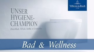 Unser Hygiene Champion  Das innovative WC für 4fache Reinheit  Villeroy amp Boch [upl. by Ethan829]