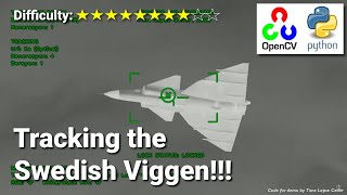 Tracking Saab 37 Viggen in infrared  AI Computer Vision Target Tracking Tech [upl. by Nonek98]