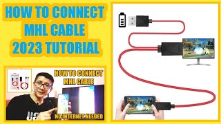 HOW TO CONNECT MHL CABLE INTO CP  MHL  TV  2023 TUTORIAL [upl. by Mervin]