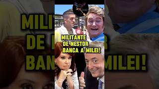 MILITANTE DE NESTOR BANCA A MILEI argentina casta cristina milei [upl. by Nimzaj]