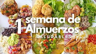 Semana Completa de Almuerzos Saludables con Pollo  Alto en Proteína [upl. by Flip]