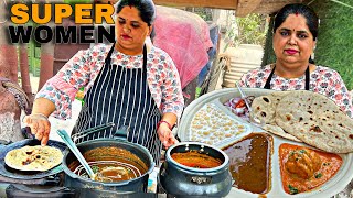 Business मैं भारी नुक़सान । Super woman selling delicious food in Faridabad  street food India [upl. by Ayekram403]