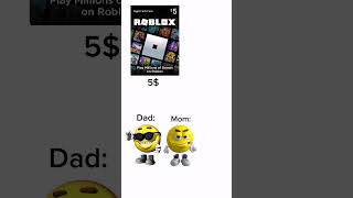 Dads mentality💀😭 funny memes robux capcut [upl. by Cicily20]