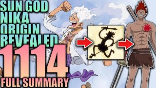 SUN GOD NIKA ORIGIN REVEALED  One Piece Chapter 1114 Spoilers [upl. by Balsam316]