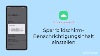 SperrbildschirmBenachrichtigungsinhalt einstellen Android 15 [upl. by Clem876]