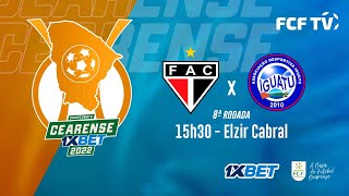 CEARENSE 1XBET 2022  1ª FASE  8ª RODADA  FERROVIÁRIO X IGUATU  30012022 [upl. by Irelav]