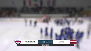 GRB vs LAT  2024 IIHF Ice Hockey Womens World Championship Division I Group B [upl. by Eisinger]