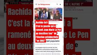 Immigrationniste  Rachida Dati  Cest la gauche qui a ramené JeanMarie Le Pen au 2e tour en 2002 [upl. by Xet305]