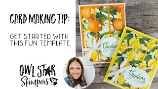 Card Making Tip Start With a Template from the New Stampin’ Up Annual Catalog [upl. by Festus]