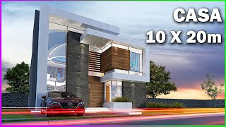 PROYECTO RESIDENCIA 10 X 20 m 4 Recamaras 2 Pisos Home Tour [upl. by Acinyt]