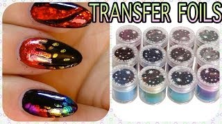 12 Rolls Nail Art Transfer Foils Cheap Setnewfrog com [upl. by Hadihahs565]