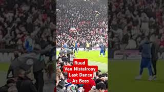 Stretford End singing for Boss Ruud Van Nistelrooy  Manchester United 30 Leicester City 10Nov2024 [upl. by Ahk]