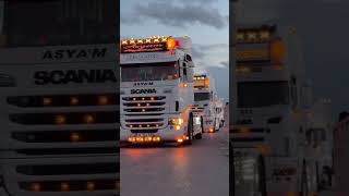 SCANIA SPORT 😍❤️ video viralvideo scania scaniav8 v8 shorts like light car [upl. by Oneida881]