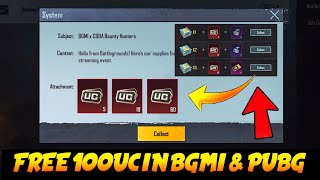 😍FREE 100UC IN BGMI  PLAYSTORE POINTS EVENT UC REDEEM WITH PROOF ParasOfficialYT [upl. by Alicea]