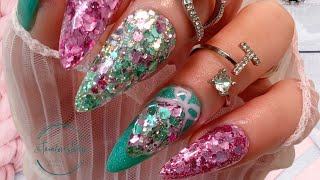 The Daily Nail New Christmas Dips ft Dipnotic Nails 🎄 nails diynails dipnails dippowdernails [upl. by Thomasine]