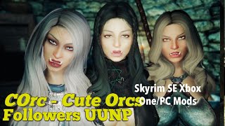 COrc  Cute Orcs Followers UUNP Skyrim SE Xbox OnePC Mods [upl. by Oirogerg685]