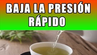 Como Bajar La Presion Arterial Rapido De Forma Natural REMEDIO CASERO PARA BAJAR LA TENSION [upl. by Dyane]