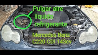 pulgar aire liquido refrigerante mercedes C220 [upl. by Narrad8]