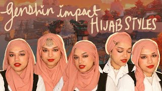 GENSHIN IMPACT INSPIRED HIJAB STYLES  LIYUE EDITION [upl. by Aivek]