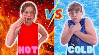 Hot vs Cold extreme challenge [upl. by Caundra]