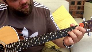 OasisThe Importance Of Being IdleAcoustic Guitar Lesson [upl. by Elesig]