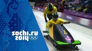 Bobsleigh  Mens TwoMan Heats 1 amp 2  Sochi 2014 Winter Olympics [upl. by Perpetua221]