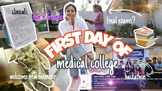 First day of medical college📚🩺 clinicalsfinal university examsclassespracticals Supriya NHMC [upl. by Ennayhs]