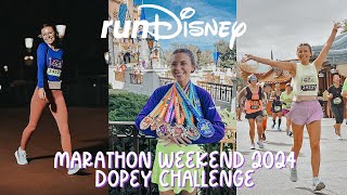 RUNDISNEY MARATHON WEEKEND 2024  DOPEY CHALLENGE [upl. by Hedva]