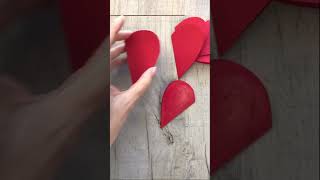 Super Easy DIY 3d Heart Valentines Day Card [upl. by Sully]