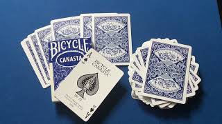 Canasta Fan Back playing cards by Bicycle  52 Card Laboratory bicycleplayingcards [upl. by Bilow]