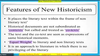 New Historicism ugtrbenglish ugtrb literature criticism successacademy marxism marxist pgtrb [upl. by Aronael]